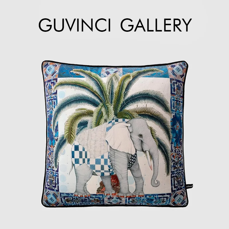 GUVINCI Elephant Festival Cushion Cover Palm Tree Botanical Sofa Throw Pillow Case Bohemian Pillowcase For Living Room Bedroom
GUVINCI Elephant Festival Cushion Cover Palm Tree Botanical Sofa Throw Pillow Case Bohemian Pillowcase For Living Room Bedroom