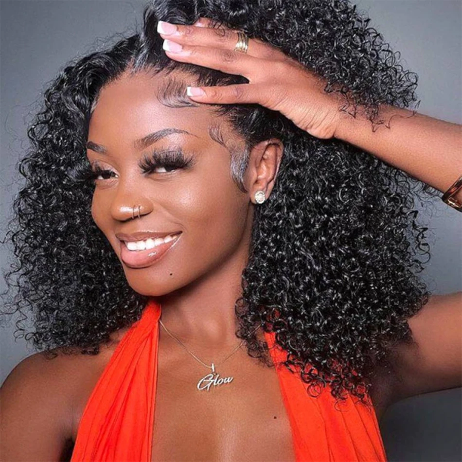 Kinky Curly Human Hair Wigs For Sale Brazilian Wig Very Full And Thick 13x4 Transparent Lace Front Wigs With Big Lace 180% Sale
Kinky Curly Human Hair Wigs For Sale Brazilian Wig Very Full And Thick 13x4 Transparent Lace Front Wigs With Big Lace 180% Sale