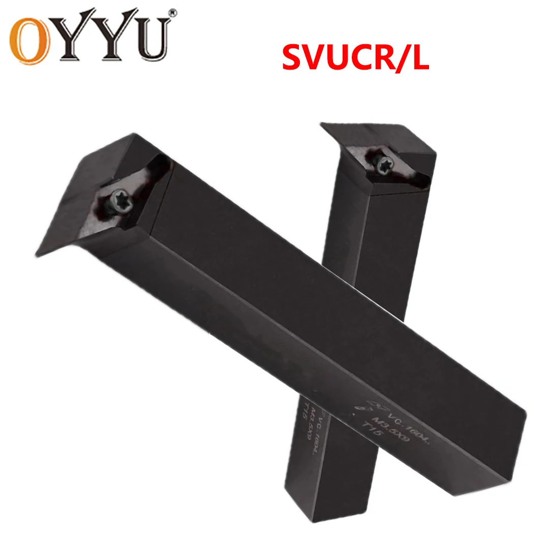 OYYU SVUCR1212 SVUCR1616 SVUCR2020 SVUCR SVUCL 1616 2020 2525 95 Degrees External Tools Holder CNC Shank VCMT Carbide Inserts
OYYU SVUCR1212 SVUCR1616 SVUCR2020 SVUCR SVUCL 1616 2020 2525 95 Degrees External Tools Holder CNC Shank VCMT Carbide Inserts