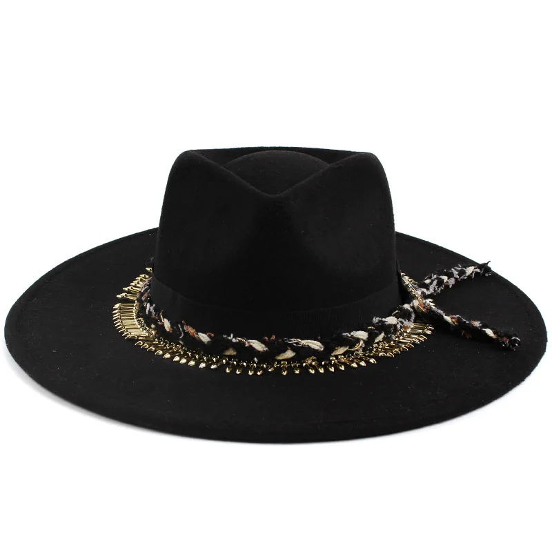 British Aristocratic Style Women's Jazz Hat, Autumn And Winter Warm Faux Felt Hat, Polyester Fedora, Woolen Hat
British Aristocratic Style Women's Jazz Hat, Autumn And Winter Warm Faux Felt Hat, Polyester Fedora, Woolen Hat