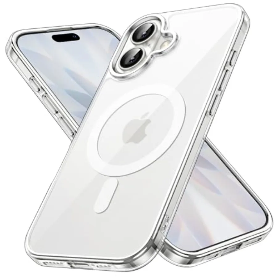 Magnetic Case for iPhone 17 6.3-Inch Compatible with MagSafe, Shockproof Phone Bumper Cover, Anti-Scratch Clear Back Clear
Magnetic Case for iPhone 17 6.3-Inch Compatible with MagSafe, Shockproof Phone Bumper Cover, Anti-Scratch Clear Back Clear