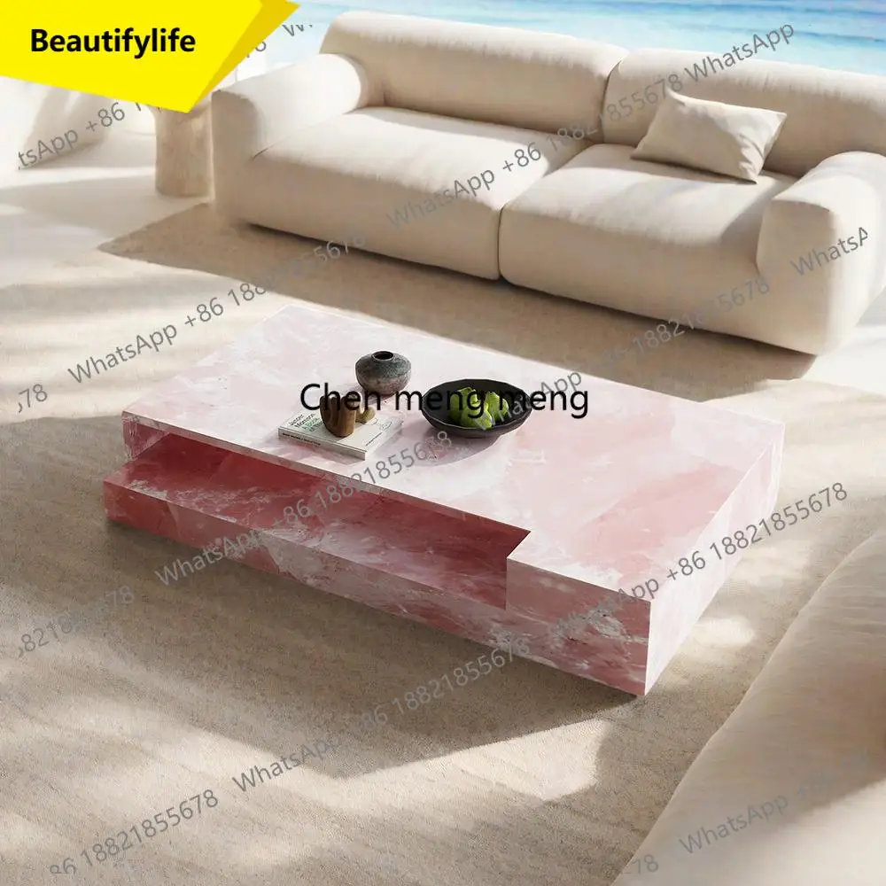 A53 "Pink Jade Marble Coffee Table - Luxury Slate Stone Rectangular Designer Tea Table Custom Living Room Centerpiece"
A53 "Pink Jade Marble Coffee Table - Luxury Slate Stone Rectangular Designer Tea Table Custom Living Room Centerpiece"