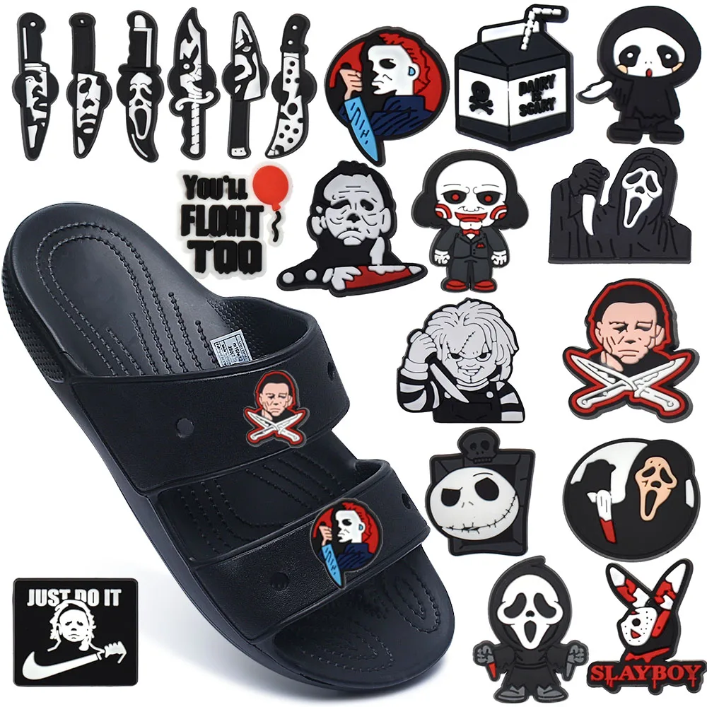 1pcs Scary Christmas Eve Shoe Charm for Croc Drnaments Sandals Accessories PVC Decorations Wrist Strap Kids Gift Wholesale
1pcs Scary Christmas Eve Shoe Charm for Croc Drnaments Sandals Accessories PVC Decorations Wrist Strap Kids Gift Wholesale