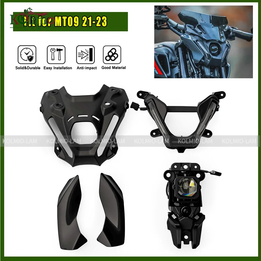 Fit for 2021 - 2023 YAMAHA MT09 MT-09 SP Motorcycle Headlight Front Fairing Nose Cowl Set MT 09 2022 Headlamp Side light
Fit for 2021 - 2023 YAMAHA MT09 MT-09 SP Motorcycle Headlight Front Fairing Nose Cowl Set MT 09 2022 Headlamp Side light