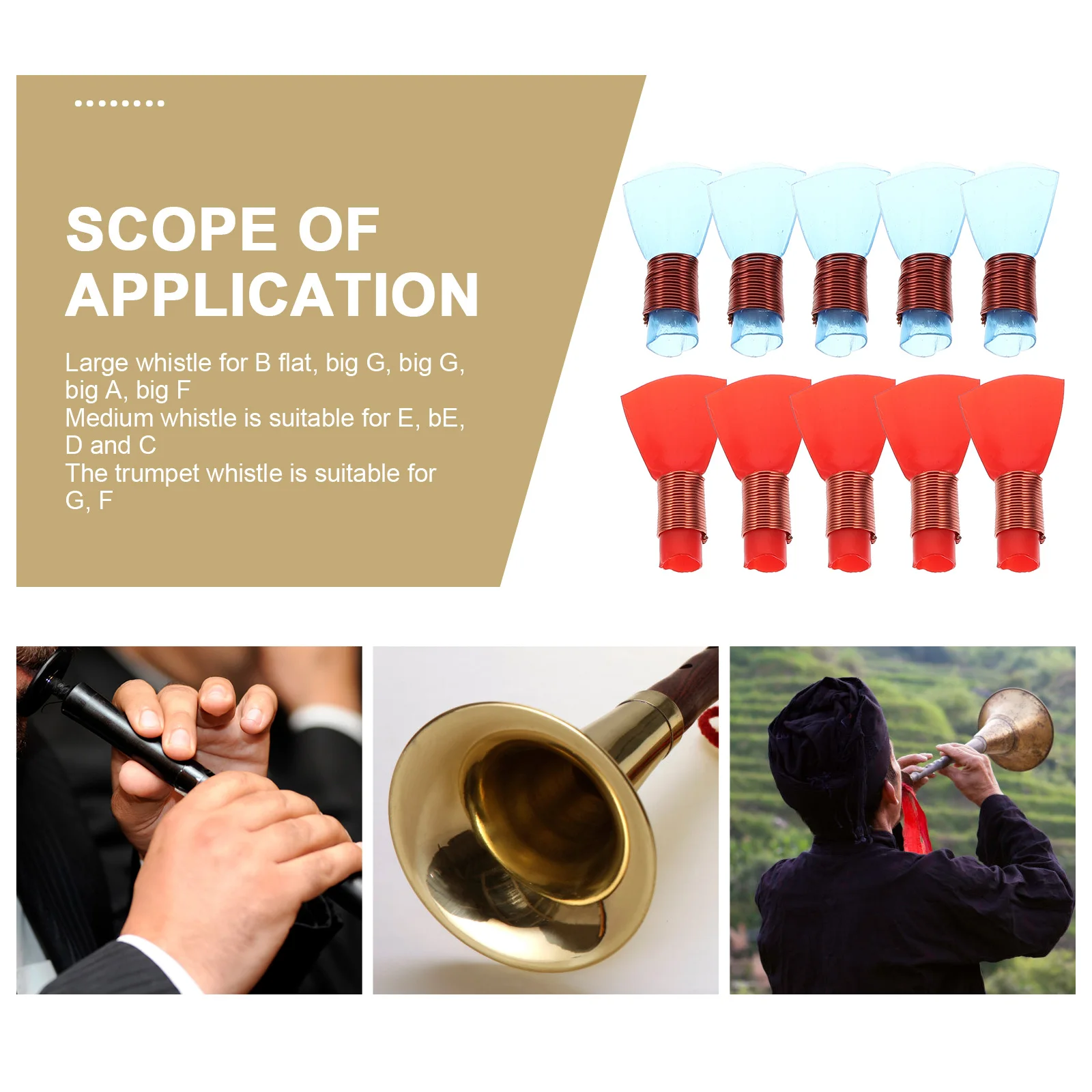 10pcs Suona Reeds Natural Mouthpiece High-Class Copper Wire Adjustable for Chinese Wind Clarinet Music Instrument for Suona
10pcs Suona Reeds Natural Mouthpiece High-Class Copper Wire Adjustable for Chinese Wind Clarinet Music Instrument for Suona