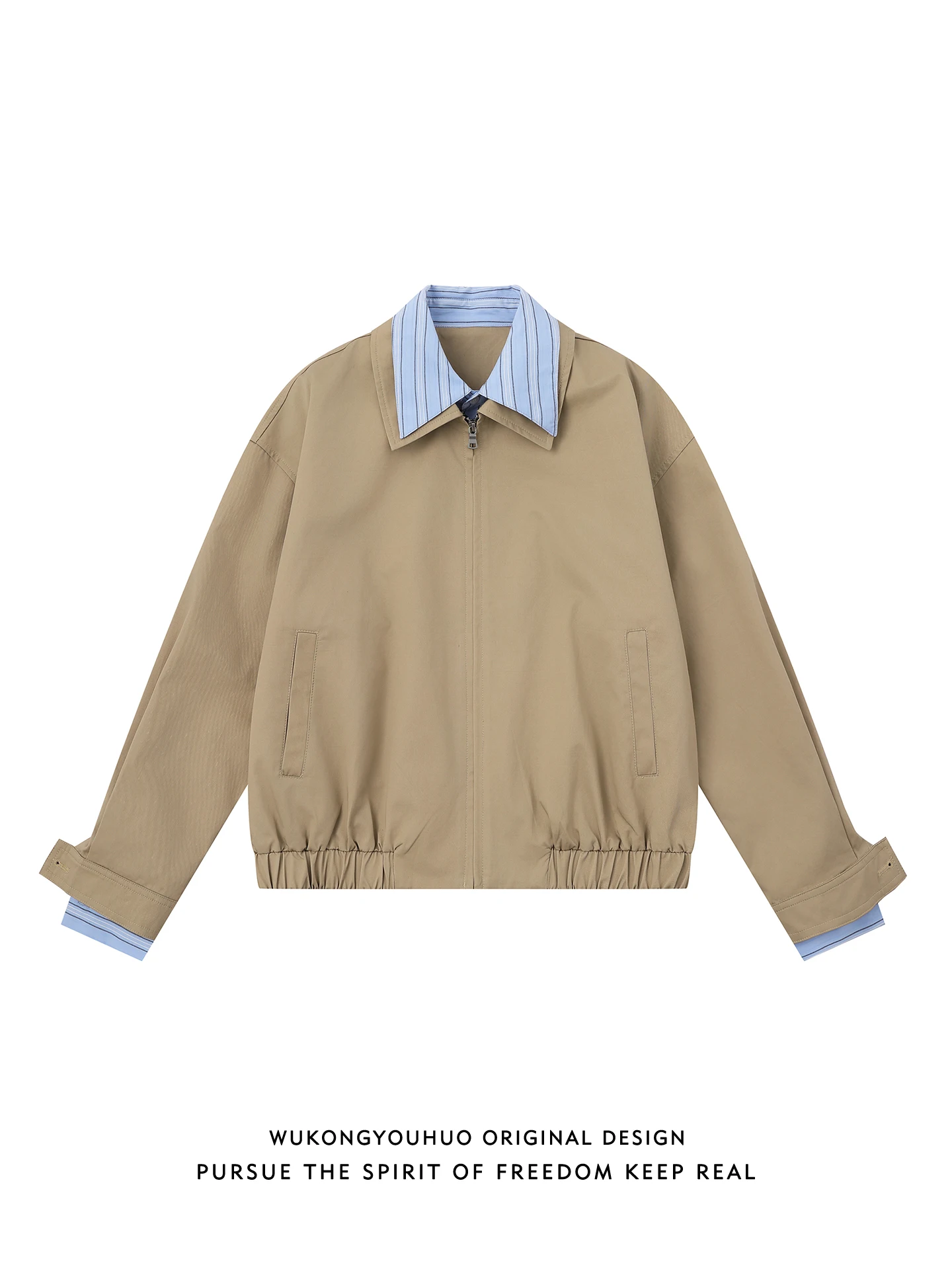 Loose Fit Stripe American Sle Collar Jaet for Men Spring Season Versatile Outerwear for Couples Youth ular Cotton 00%
Loose Fit Stripe American Sle Collar Jaet for Men Spring Season Versatile Outerwear for Couples Youth ular Cotton 00%