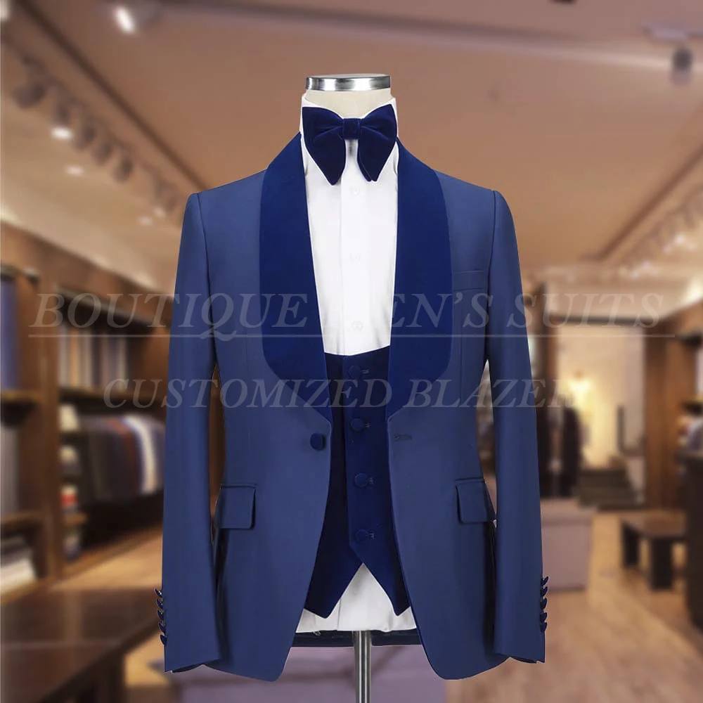 High Quality Men's Suits 3 Piece Jacket Pants Vest Male Clothing Fashion One Button Shawl Lapel Slim Fit Male Clothing 2025
High Quality Men's Suits 3 Piece Jacket Pants Vest Male Clothing Fashion One Button Shawl Lapel Slim Fit Male Clothing 2025