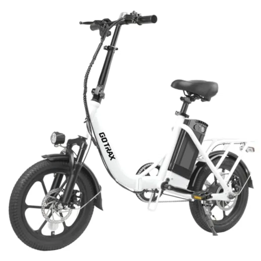 16 Folding Electric Bike for Urban Commuting, Aluminum Alloy Frame, Matte Black Finish, 28-Mile Range 15.5 mph Speed with Remov
16 Folding Electric Bike for Urban Commuting, Aluminum Alloy Frame, Matte Black Finish, 28-Mile Range 15.5 mph Speed with Remov