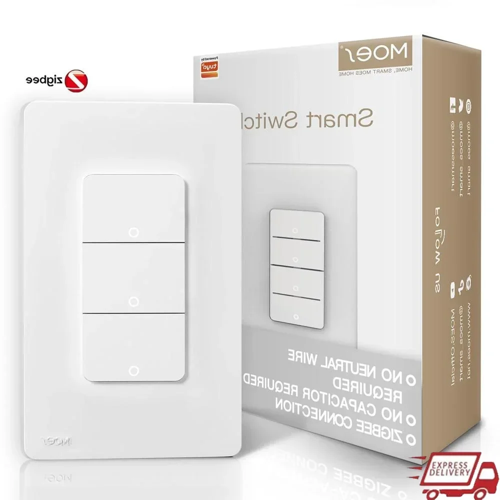Умный выключатель света Zigbee, 3-бандовый нейтральный провод не требуется, совместимый с голосовым управлением Alexa, беспроводной таймер, приложение, дистанционное управление 
Умный выключатель света Zigbee, 3-бандовый нейтральный провод не требуется, совместимый с голосовым управлением Alexa, беспроводной таймер, приложение, дистанционное управление