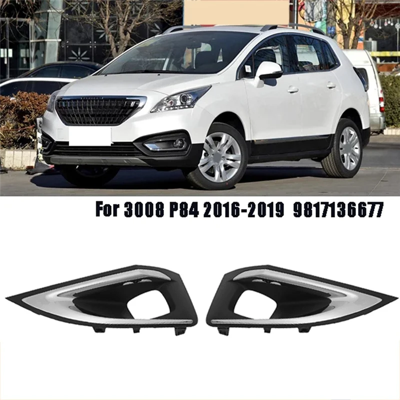 ABQB-Car Front Fog Lamp Cover Frame Decorative For 3008 P84 2016-2019 1806095X 1806096X 9817136677 9817136777
ABQB-Car Front Fog Lamp Cover Frame Decorative For 3008 P84 2016-2019 1806095X 1806096X 9817136677 9817136777