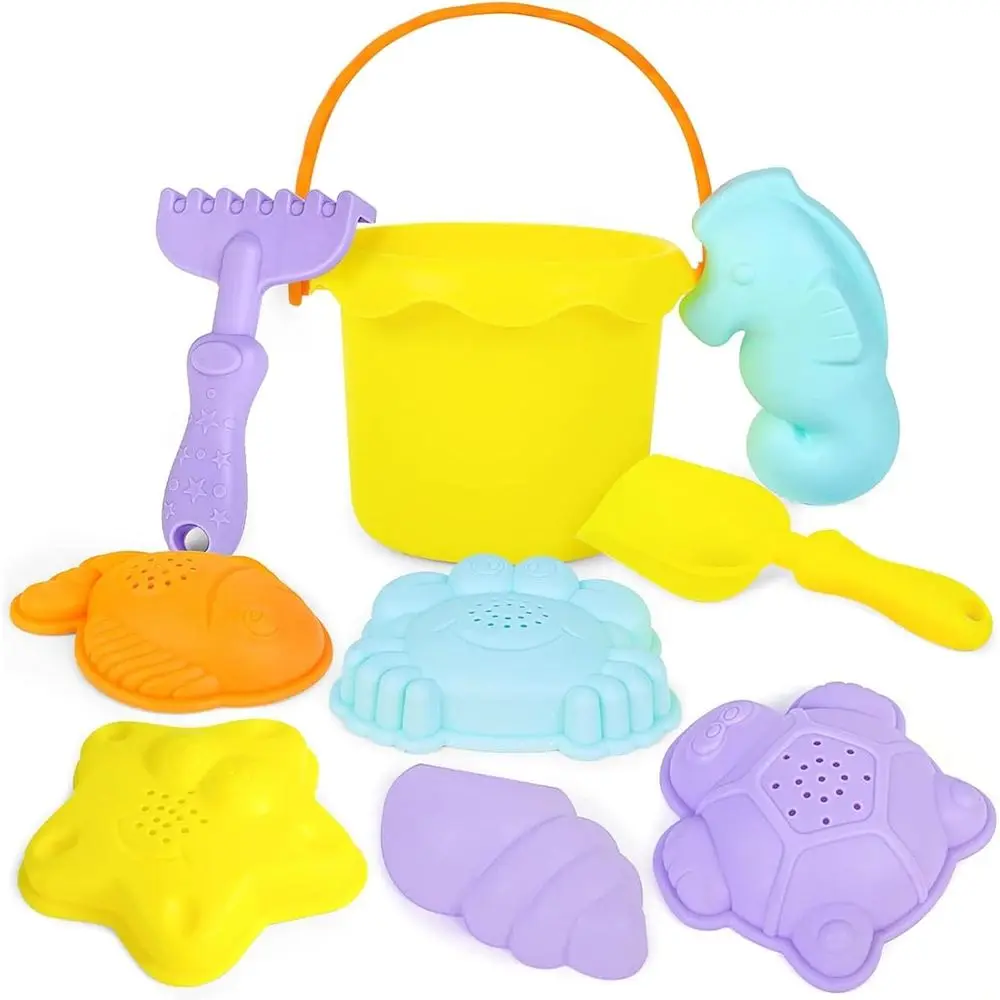 Beach Toy Set for Kids: 9-Piece Buckets, Shovels, and Rakes Sand Play Tools
Beach Toy Set for Kids: 9-Piece Buckets, Shovels, and Rakes Sand Play Tools