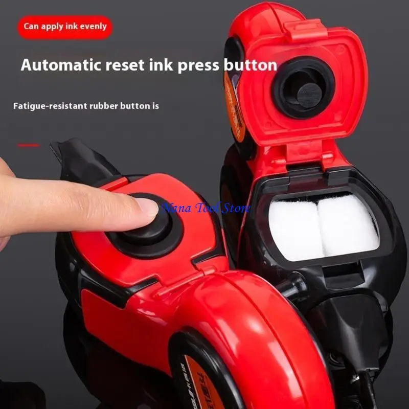 Маркировочный инструмент из АБС-пластика 31GJ с ручкой для быстрой намотки и резервуарами для чернил увеличенной емкости для
Маркировочный инструмент из АБС-пластика 31GJ с ручкой для быстрой намотки и резервуарами для чернил увеличенной емкости для