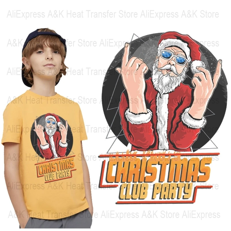 Cool Chirstmas Father Iron On Patch On Clothing Girl Boy Club Party Thermal Sticker DIY Washable Children T-Shirt Applique Decor
Cool Chirstmas Father Iron On Patch On Clothing Girl Boy Club Party Thermal Sticker DIY Washable Children T-Shirt Applique Decor