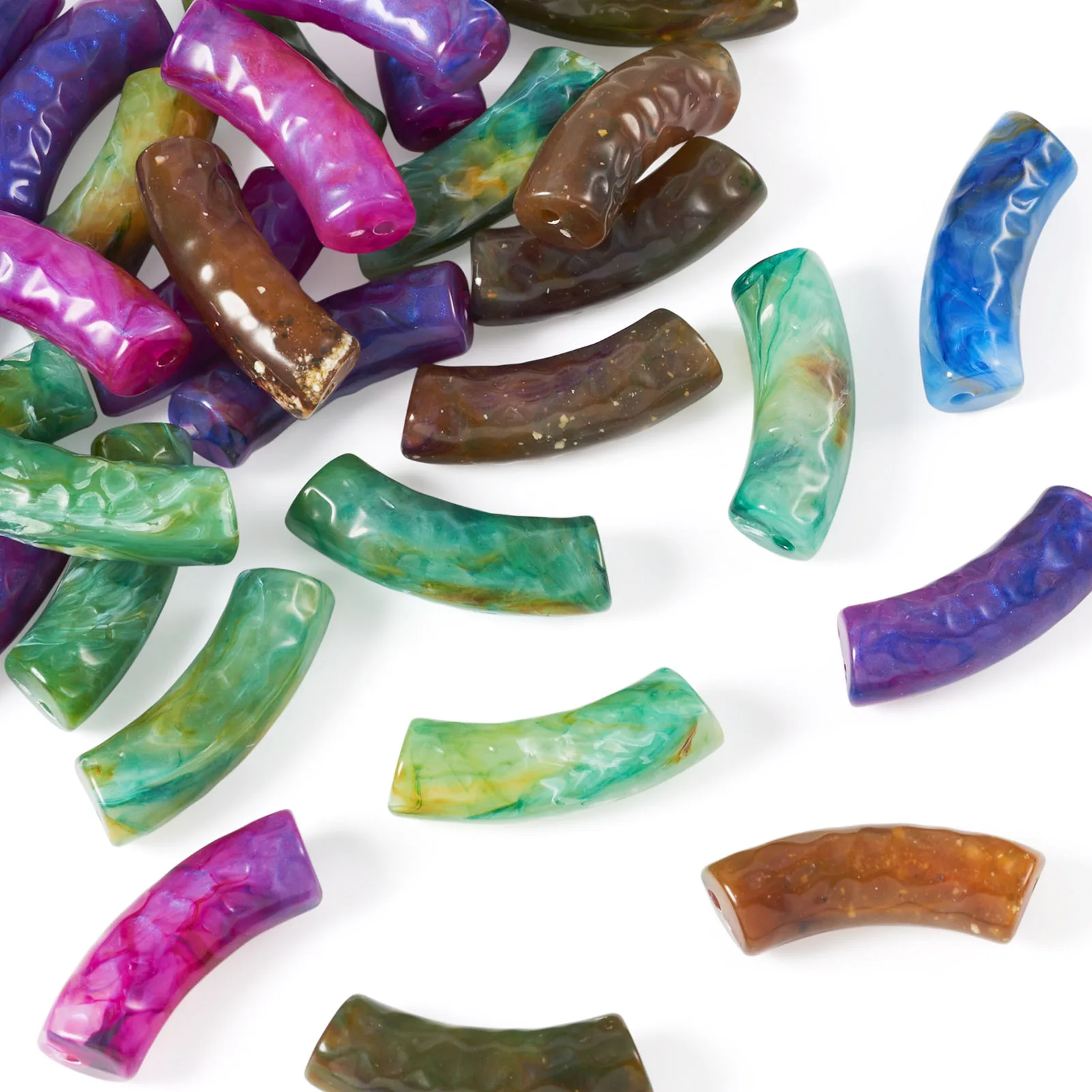 30Pcs Imitation Gemstone Acrylic Tube Beads Loose Beads for DIY Bracelet Necklace Earring Jewelry Making Accessories 32x9.5mm
30Pcs Imitation Gemstone Acrylic Tube Beads Loose Beads for DIY Bracelet Necklace Earring Jewelry Making Accessories 32x9.5mm