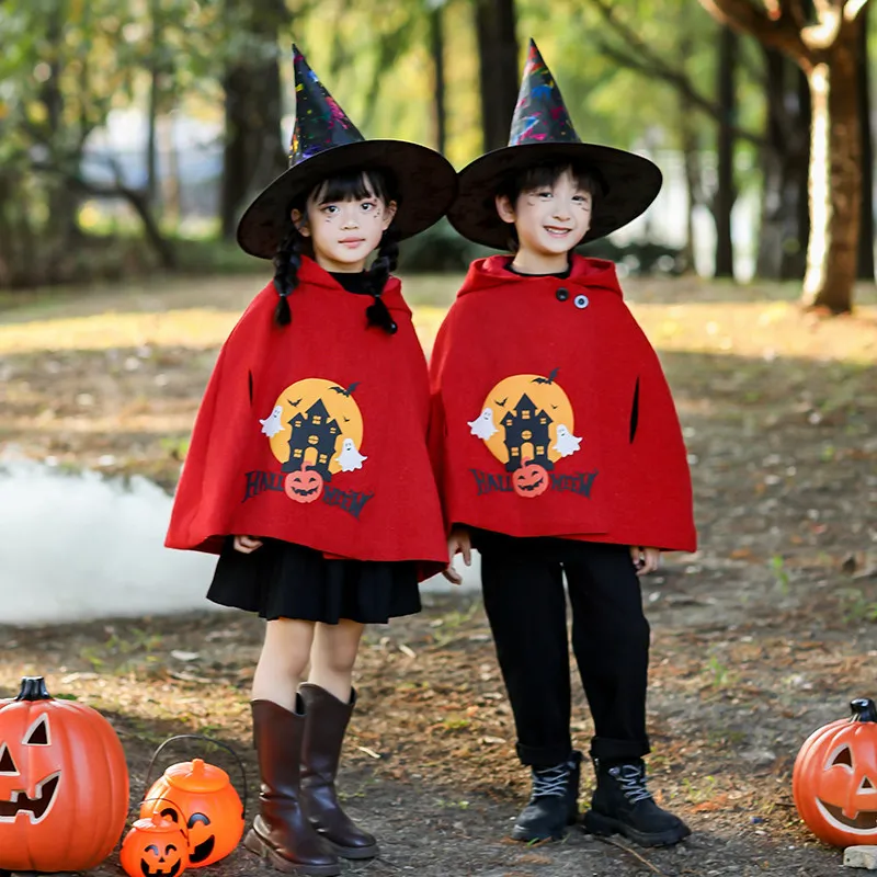 Halloween Children's Cospaly Performance Costume Set Boy Girl Witch Red Robe Magic Cloak Suit Stage Ethnic Women's Fashion
Halloween Children's Cospaly Performance Costume Set Boy Girl Witch Red Robe Magic Cloak Suit Stage Ethnic Women's Fashion