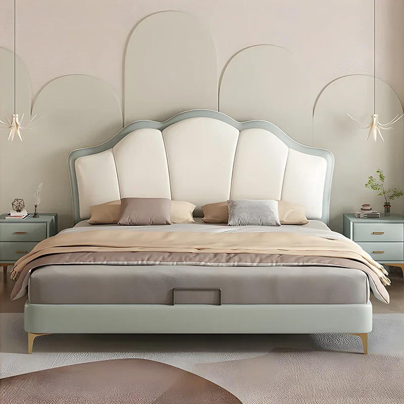 Royal European Luxury Double Bed King Size Shelves Wood Headboard Twin Bed Frame Castle Sleeping Cama De Matrimonio Furniture
Royal European Luxury Double Bed King Size Shelves Wood Headboard Twin Bed Frame Castle Sleeping Cama De Matrimonio Furniture