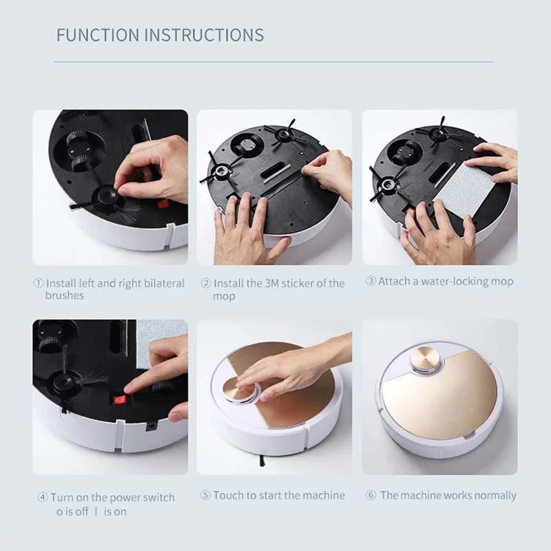 New ES06 Robot Vacuum Cleaner APP Wireless Cleaning Machine Smart Remote Control Sweeping Floor For Home Vacuum Cleaner
New ES06 Robot Vacuum Cleaner APP Wireless Cleaning Machine Smart Remote Control Sweeping Floor For Home Vacuum Cleaner