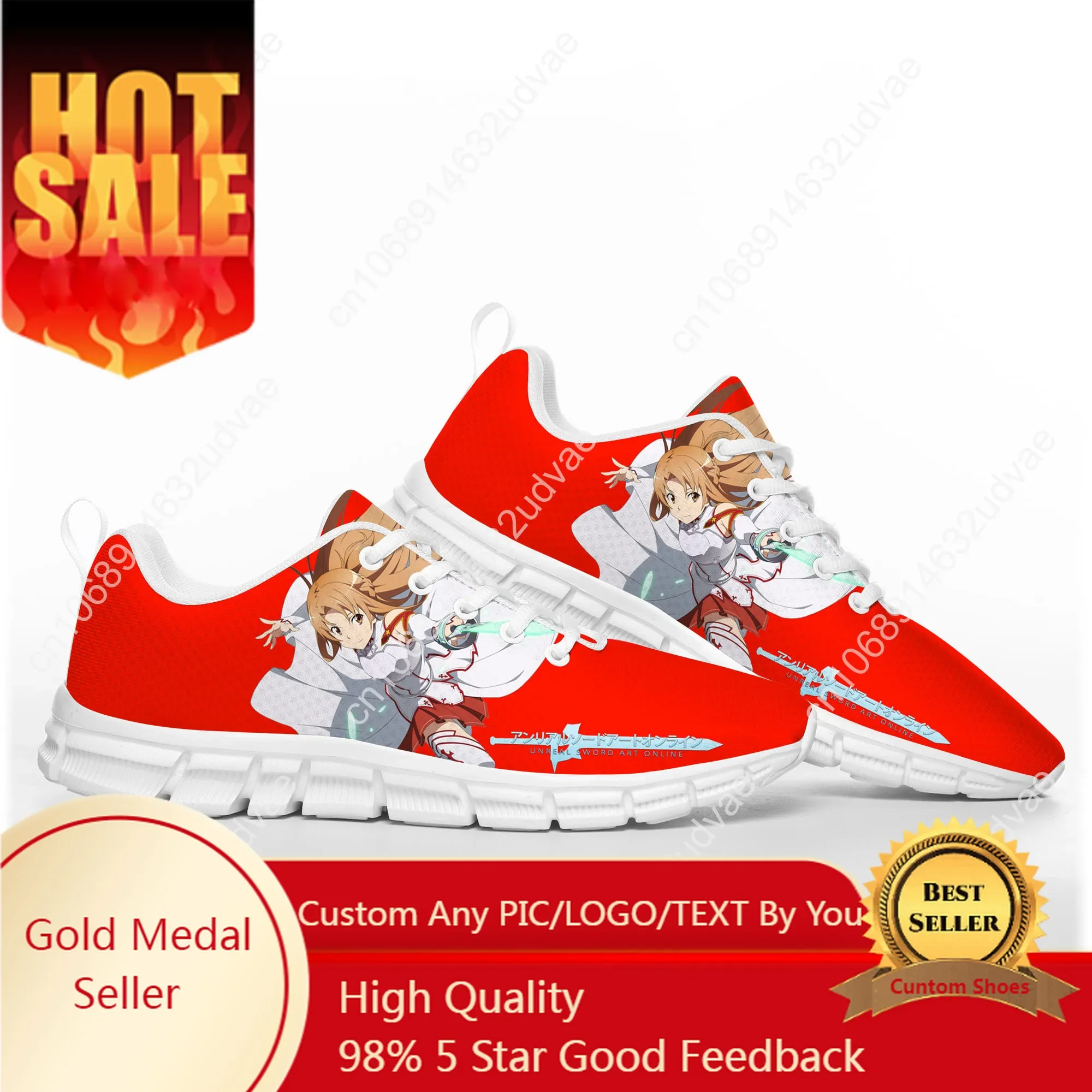 Sword Art Online Asuna Sports Shoes Mens Womens Teenager Customized Sneakers Casual Custom Made Shoe High Quality Couple Shoes
Sword Art Online Asuna Sports Shoes Mens Womens Teenager Customized Sneakers Casual Custom Made Shoe High Quality Couple Shoes