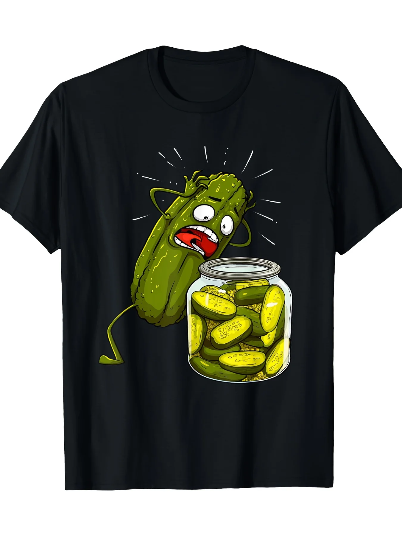 Pickled Cucumber Art Canned Pickled Cucumber Novelty Men's Fashion Short Sleeve Street Casual Sports Men's T-Shirt Summer Top
Pickled Cucumber Art Canned Pickled Cucumber Novelty Men's Fashion Short Sleeve Street Casual Sports Men's T-Shirt Summer Top