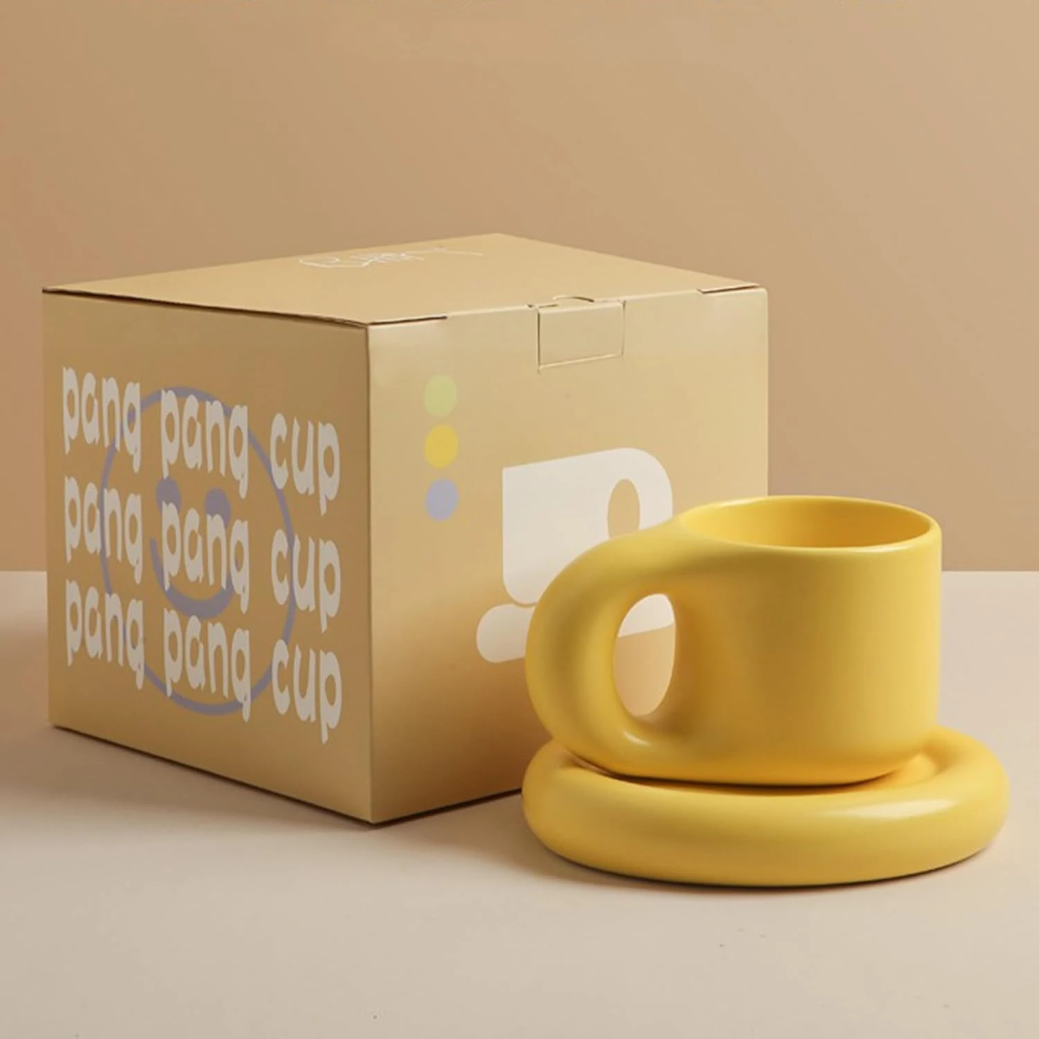 Chubby and adorable 11oz Ceramic Coffee Mug and Saucer Set in vibrant Matcha Green - Perfect for Office Use - Creative, Reusable
Chubby and adorable 11oz Ceramic Coffee Mug and Saucer Set in vibrant Matcha Green - Perfect for Office Use - Creative, Reusable