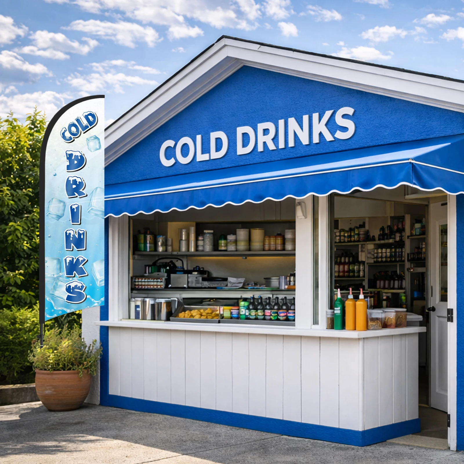 FSFLAG-Cold Drinks Feather Flag, Outdoor Advertising Banners with Pole Kit and Ground Stake, 280cm,1Pc
FSFLAG-Cold Drinks Feather Flag, Outdoor Advertising Banners with Pole Kit and Ground Stake, 280cm,1Pc