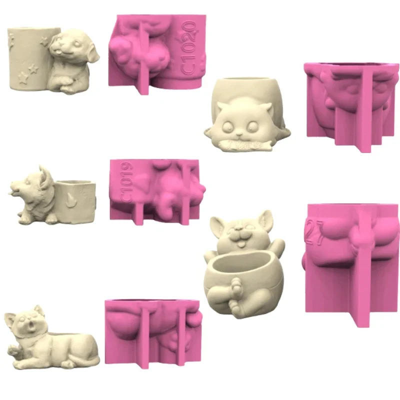 Versatile Silicone Mould for Dog/Cats Flower Pots Easy Demoulding Cement Planter Accessory for Enthusiasts Household
Versatile Silicone Mould for Dog/Cats Flower Pots Easy Demoulding Cement Planter Accessory for Enthusiasts Household