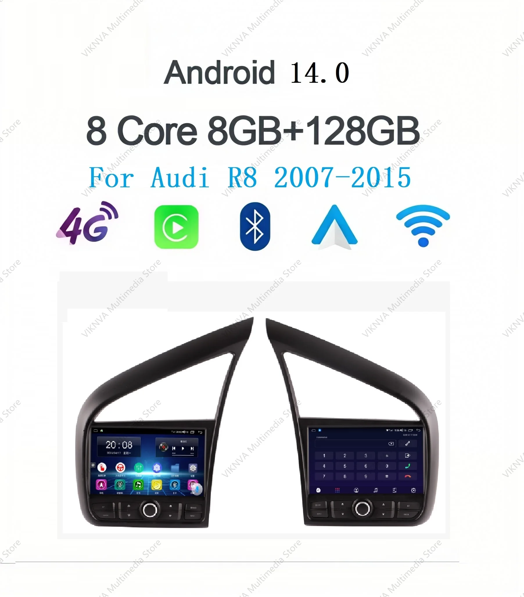 256G Car Radio GPS Navigation For Audi R8 V8 V10 2007 2008 2009 -2015 Car DVD Android 13 Multimedia Player Touch Screen Unit
256G Car Radio GPS Navigation For Audi R8 V8 V10 2007 2008 2009 -2015 Car DVD Android 13 Multimedia Player Touch Screen Unit