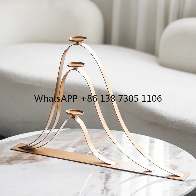 Light Luxury Minimalist Geometric Trio Candelabra Ornament High Sense Art Deco Mountains Three-layer Candelabra
Light Luxury Minimalist Geometric Trio Candelabra Ornament High Sense Art Deco Mountains Three-layer Candelabra