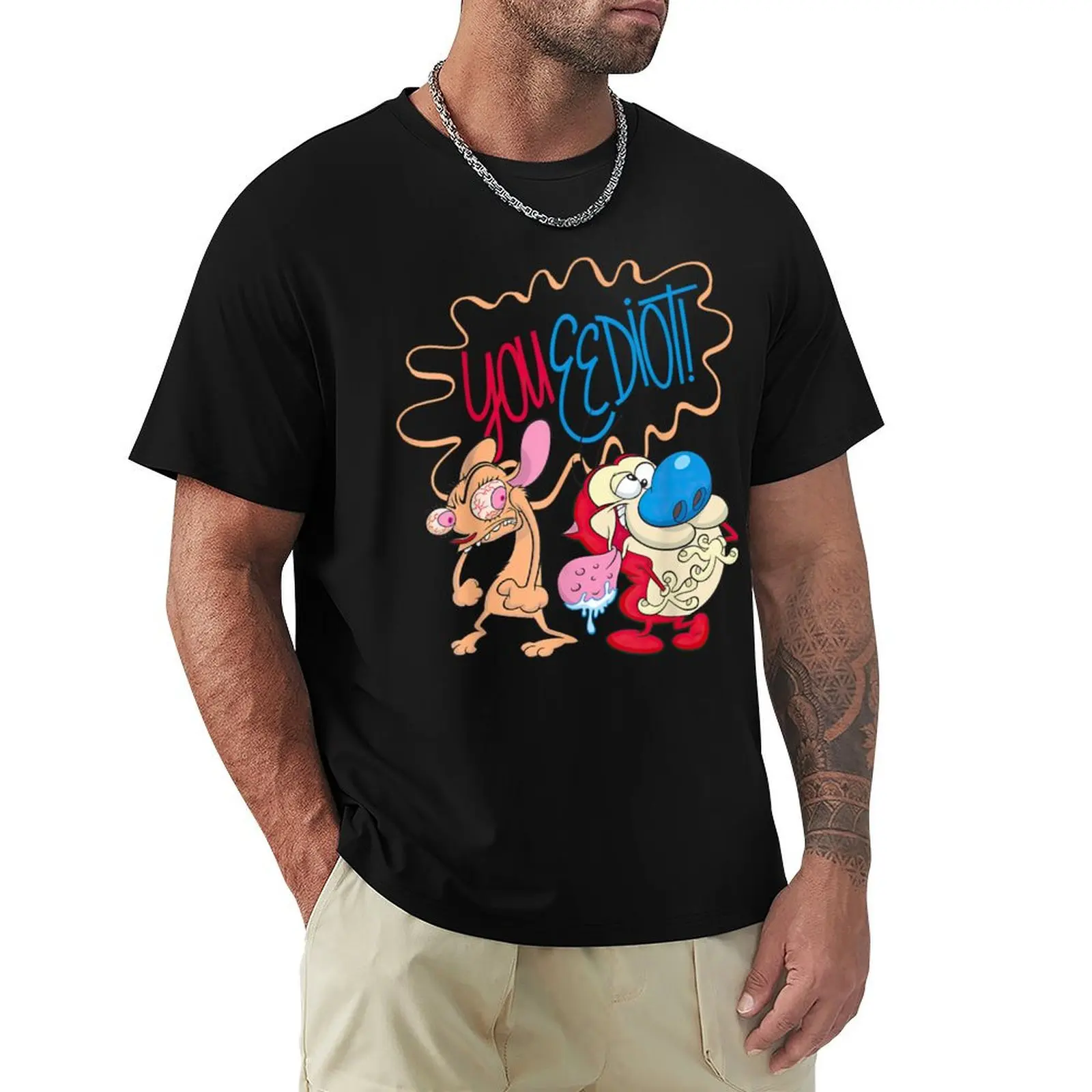 Ren and Stimpy You Eediot T-Shirt hippie clothes street wear baggy shirts men clothing
Ren and Stimpy You Eediot T-Shirt hippie clothes street wear baggy shirts men clothing