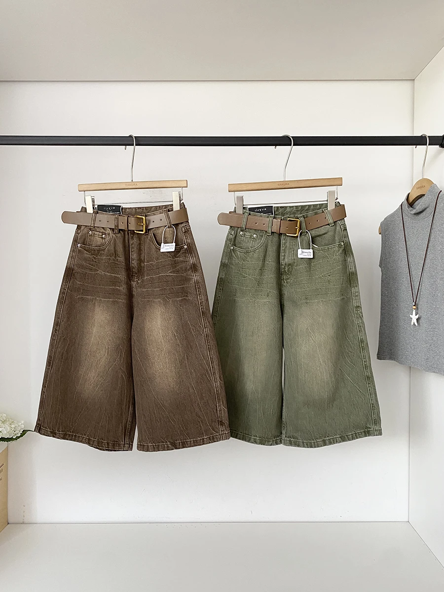 High Waist Wide Leg Denim Pants Women's Color Retro Style Spring 2026 Personality Match Pure Color Casual Trousers
High Waist Wide Leg Denim Pants Women's Color Retro Style Spring 2026 Personality Match Pure Color Casual Trousers