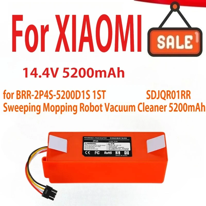 BRR-2P4S-5200D for XIAOMI 1S 1ST for Roborock SDJQR01RR Sweeping Mopping Robot Vacuum Cleaner 5200mAh
BRR-2P4S-5200D for XIAOMI 1S 1ST for Roborock SDJQR01RR Sweeping Mopping Robot Vacuum Cleaner 5200mAh