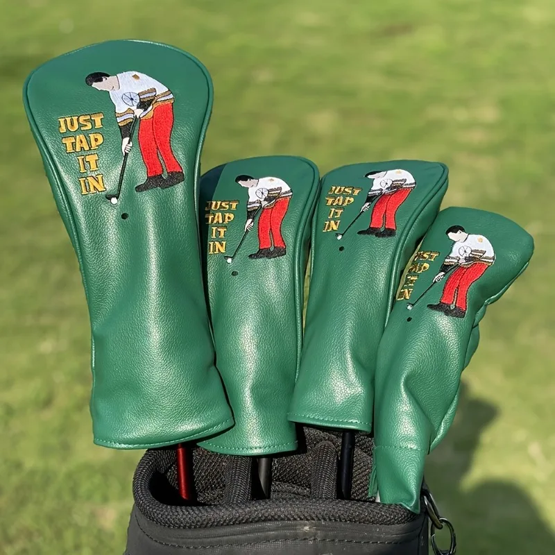 1pc Golf Club Head Cover - Red and Green Tone Design, Golf Accessories, Single Swing Pattern Design, Fashionable and Durable
1pc Golf Club Head Cover - Red and Green Tone Design, Golf Accessories, Single Swing Pattern Design, Fashionable and Durable 