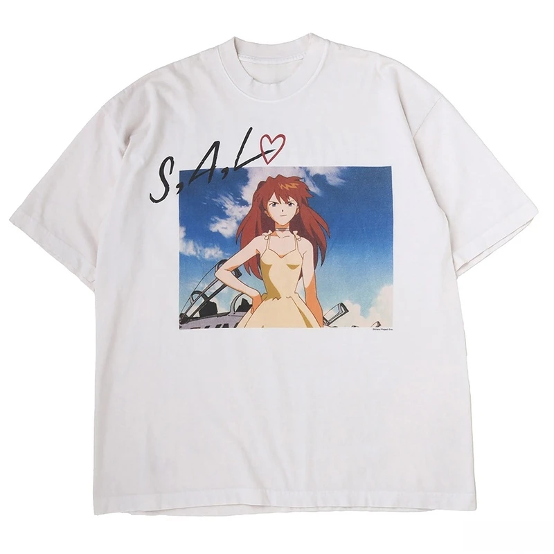 2026 EVA Asuka Langley Soryu S,A,L Love Anime T-shirt Men Women Vintage Oversized Streetwear Harajuku Casual Cotton Tee
2026 EVA Asuka Langley Soryu S,A,L Love Anime T-shirt Men Women Vintage Oversized Streetwear Harajuku Casual Cotton Tee
