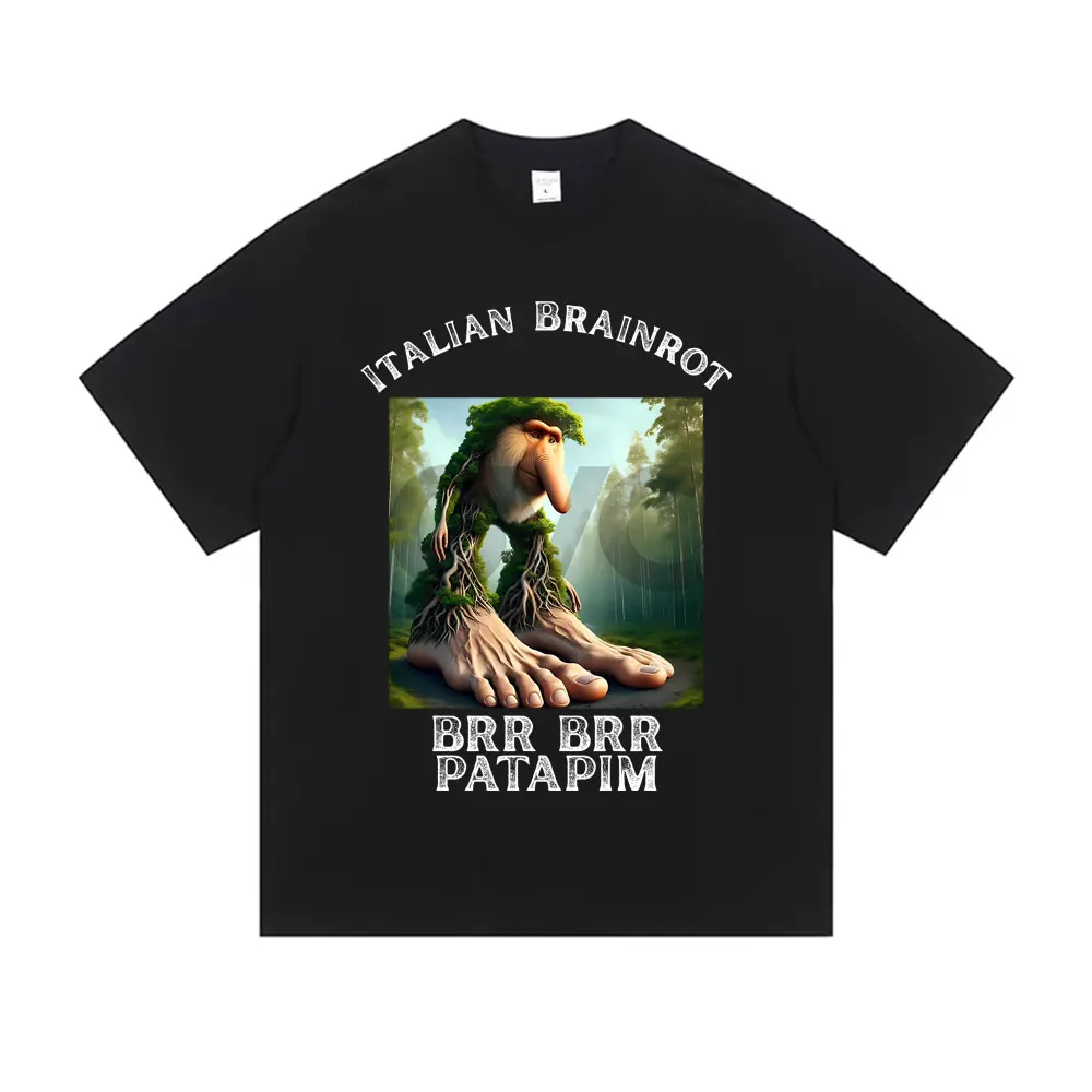Italian Brainrot Brr Brr Patapim Funny Meme T-shirt Summer Men Women Casual Joke Humor Streetwear Male Fashion Oversized Tshirt
Italian Brainrot Brr Brr Patapim Funny Meme T-shirt Summer Men Women Casual Joke Humor Streetwear Male Fashion Oversized Tshirt