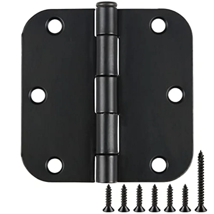 48 Pack Rounded Door Hinges 3.5 Inch 5/8" Radius for Interior 3 1/2" Flat Iron Bifold Residential Standard Bedroom Indoor for D
48 Pack Rounded Door Hinges 3.5 Inch 5/8" Radius for Interior 3 1/2" Flat Iron Bifold Residential Standard Bedroom Indoor for D