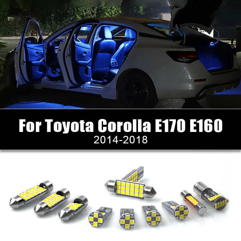 For Toyota Corolla E170 E160 2014 2015 2016 2017 2018 Car LED Bulbs Interior Reading Lamps Vanity Mirror Trunk light Accessories
For Toyota Corolla E170 E160 2014 2015 2016 2017 2018 Car LED Bulbs Interior Reading Lamps Vanity Mirror Trunk light Accessories