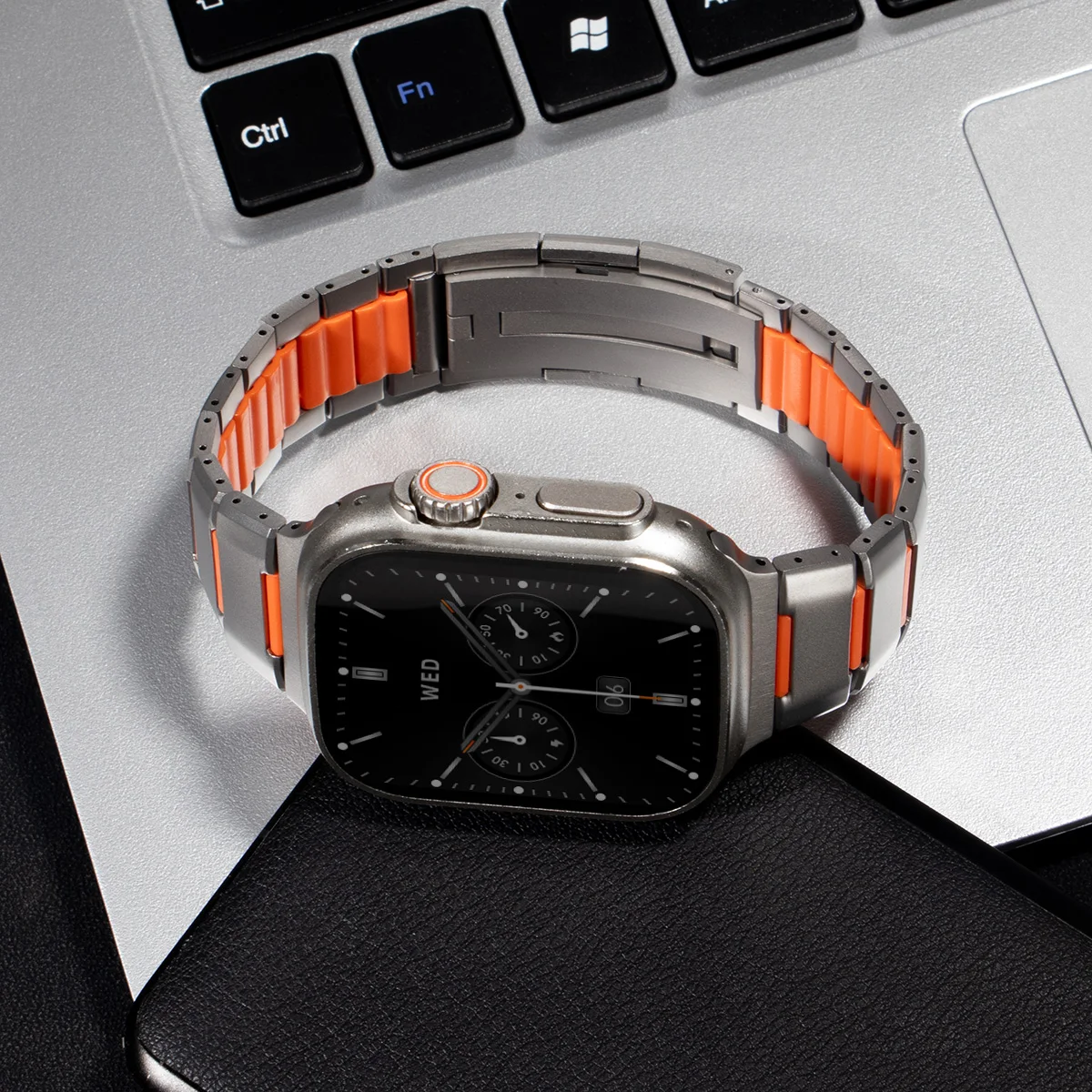 Rubber Strap+Metal strap for Apple Watch Ultra2 49mm Men Stainless Steel Band for Iwatch Series 10 46mm 7 8 9 45mm 6 54 SE 44 42
Rubber Strap+Metal strap for Apple Watch Ultra2 49mm Men Stainless Steel Band for Iwatch Series 10 46mm 7 8 9 45mm 6 54 SE 44 42