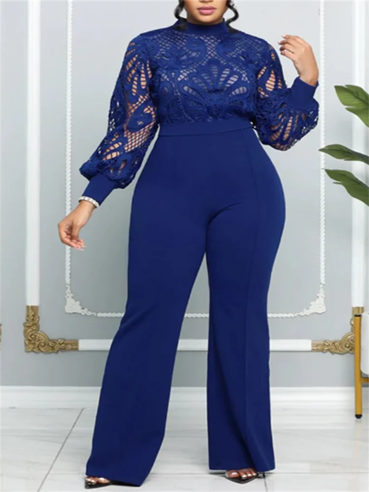 Wmstar Plus Size Jumpsuit Women Wholesale Lace Trimmed Casual Long Pants Office Lady Mesh Patchwork Romper Dropshopping 2025
Wmstar Plus Size Jumpsuit Women Wholesale Lace Trimmed Casual Long Pants Office Lady Mesh Patchwork Romper Dropshopping 2025