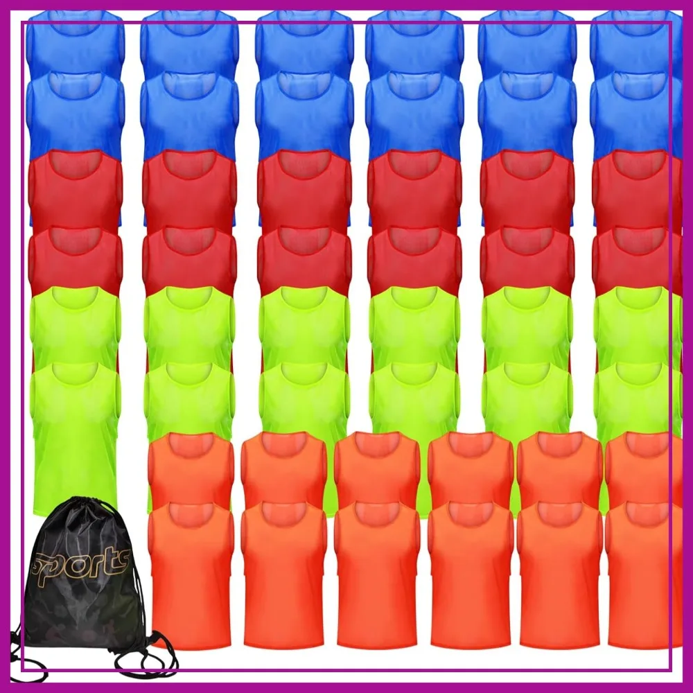 12/24/48PCS Pinnies Youth Team Pennies for Sports Kids and Scrimmage Vests for Soccer Basketball Jersey Practice
12/24/48PCS Pinnies Youth Team Pennies for Sports Kids and Scrimmage Vests for Soccer Basketball Jersey Practice