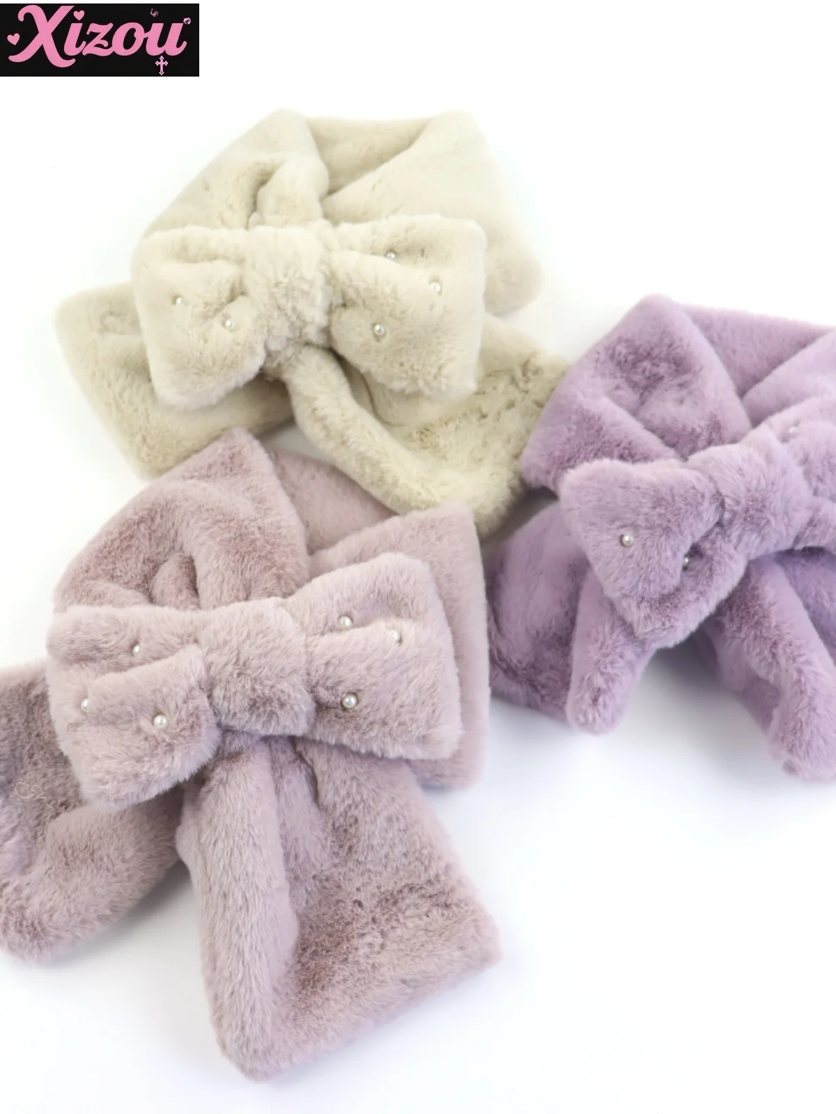 Japanese Bow Plush Scarf Imitation Rabbit Fur Cute Winter Warm Girl Solid Color Soft Sweet Cute Lolita Bow Scarf for Women
Japanese Bow Plush Scarf Imitation Rabbit Fur Cute Winter Warm Girl Solid Color Soft Sweet Cute Lolita Bow Scarf for Women
