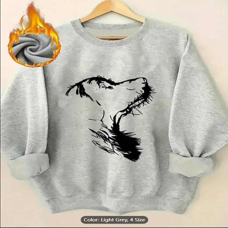 Womens Pink Sweatshirt Dog Portrait Graphic Print Fleece Lined Casual Oversized Pullover Top for Dog Lovers Pure Cotton
Womens Pink Sweatshirt Dog Portrait Graphic Print Fleece Lined Casual Oversized Pullover Top for Dog Lovers Pure Cotton