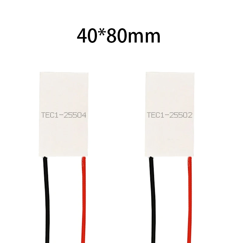 40*80mm DC24V TEC1-25504/25506/25508/25510/25512 Peltier Element Heatsink Cooling Chip Semiconductor Chilling Plate Module
40*80mm DC24V TEC1-25504/25506/25508/25510/25512 Peltier Element Heatsink Cooling Chip Semiconductor Chilling Plate Module