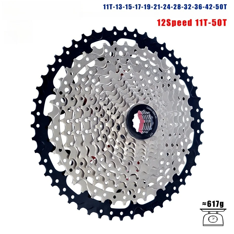 Кассета для велосипеда 10/12 скоростей, свободный ход, конструкция HG, звездочка 46T/50T/52T, для SHIMANO/SRAM
Кассета для велосипеда 10/12 скоростей, свободный ход, конструкция HG, звездочка 46T/50T/52T, для SHIMANO/SRAM