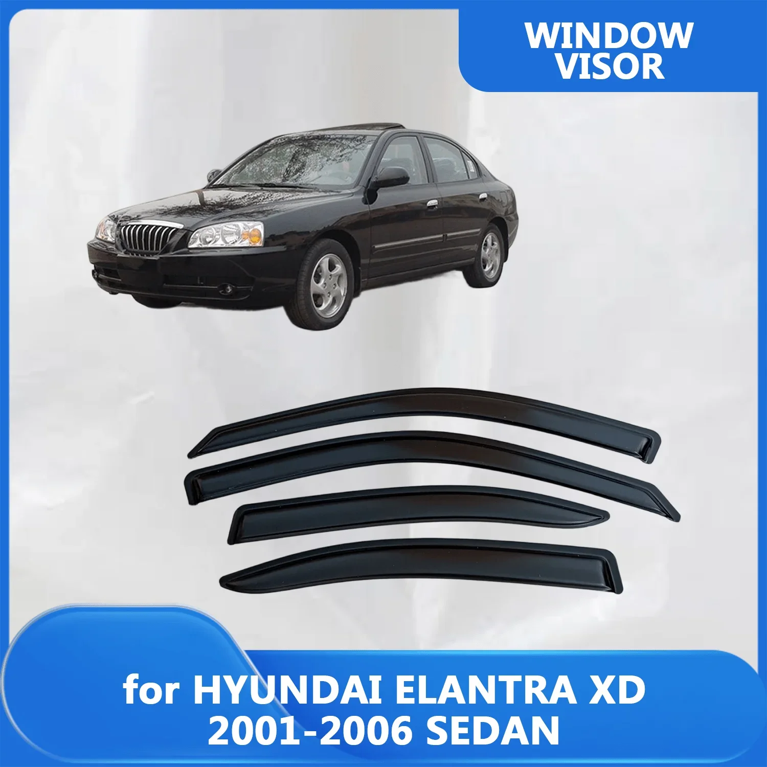 Window Visor for HYUNDAI ELANTRA XD 2001 2002 2003 2004 2005 2006 SEDAN Wind Deflectors Rain Guards Door Visor Vent Shades
Window Visor for HYUNDAI ELANTRA XD 2001 2002 2003 2004 2005 2006 SEDAN Wind Deflectors Rain Guards Door Visor Vent Shades