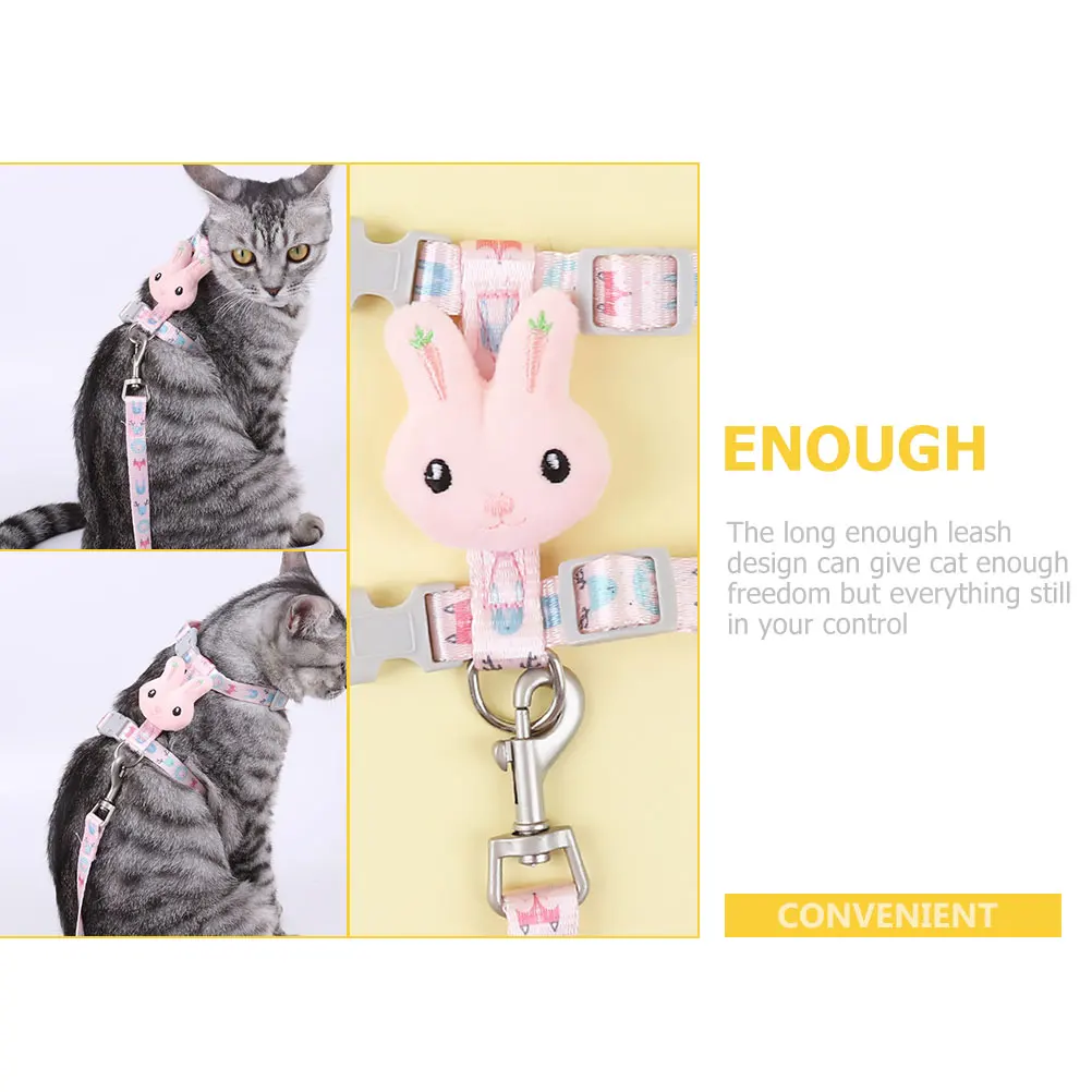 1 Set I-Shaped Cat Outdoor Kitten Escape-Proof Adjustable Traction Rope Walking Strap Lovely Rabbit Pattern Breathable Harness
1 Set I-Shaped Cat Outdoor Kitten Escape-Proof Adjustable Traction Rope Walking Strap Lovely Rabbit Pattern Breathable Harness