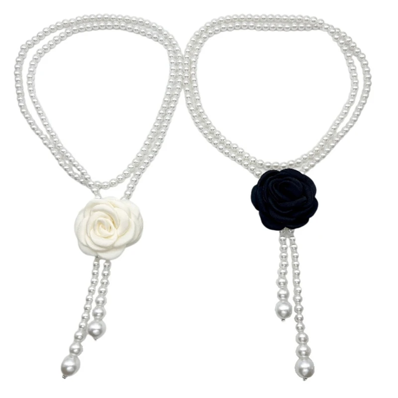 Female Pearl Necklace Chain Belt Camellia Flower Waist Chain Belts Body Jewelry Dropship
Female Pearl Necklace Chain Belt Camellia Flower Waist Chain Belts Body Jewelry Dropship