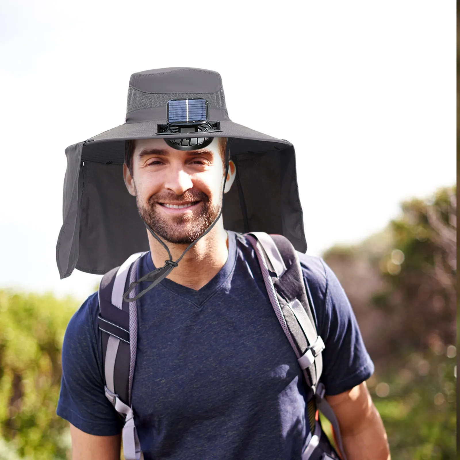 Men Women UPF50+ Sun Protection Bucket Hat with USB Rechargeable Cooling Fan ideal for Fishing Hiking Gardening Travel Outside
Men Women UPF50+ Sun Protection Bucket Hat with USB Rechargeable Cooling Fan ideal for Fishing Hiking Gardening Travel Outside
