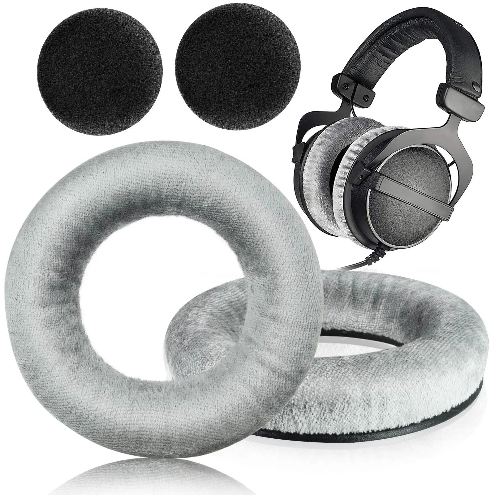 Replacement Earpads Suitable for Beyerdynamic DT770 DT880 DT990PRO DT531 DT690 DT811 DT911 DT931 DT860 DT440 DT660 Headphones
Replacement Earpads Suitable for Beyerdynamic DT770 DT880 DT990PRO DT531 DT690 DT811 DT911 DT931 DT860 DT440 DT660 Headphones