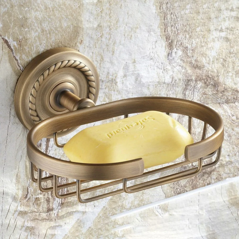 Antique Brass Bathroom Soap Dish Holder Wall Mounted Soap Storage Basket Wba092
Antique Brass Bathroom Soap Dish Holder Wall Mounted Soap Storage Basket Wba092
