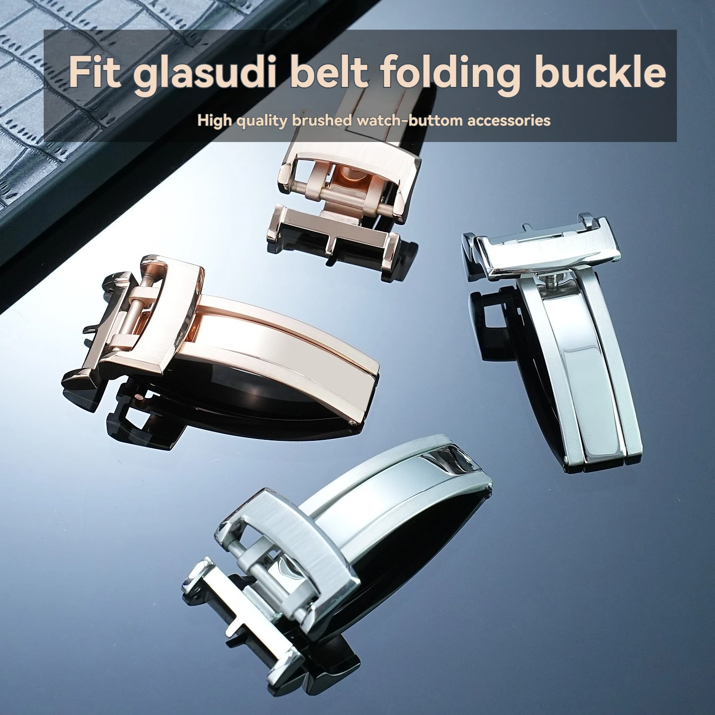 18mm Bright-Colored Watch Accessories Buckle Replacement for Glashütte Off-Center Men's Watch Folding Clasp Leather Strap Buckle
18mm Bright-Colored Watch Accessories Buckle Replacement for Glashütte Off-Center Men's Watch Folding Clasp Leather Strap Buckle